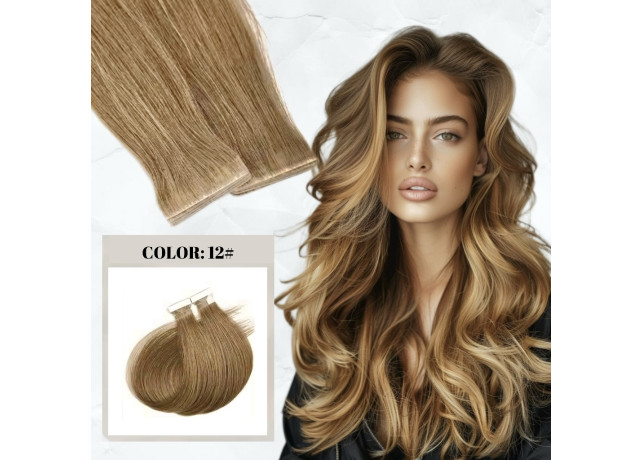 Extensii Invisible Tape #12 Blond Frappe